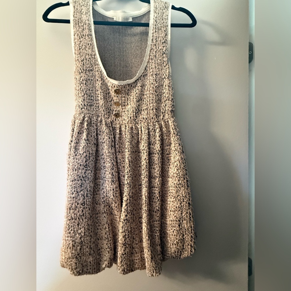Chic Tweed babydoll Dress